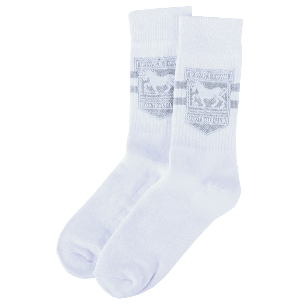 Adult White Sports Socks