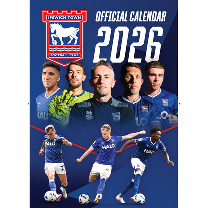 Official Ipswich Town FC 2026 A3 Calendar