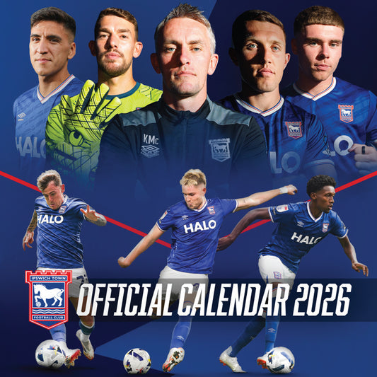 Official Ipswich Town FC 2026 Desktop Calendar