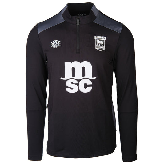 Umbro 2025/26 Black 1/4 Zip Training Top Adult