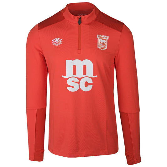 Umbro 2025/26 Orange 1/4 Zip Training Top Junior