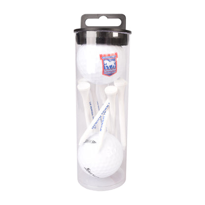 2pk Golf Ball & Tees Gift Tube