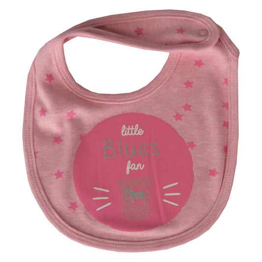 2pk Pink Stars Bibs