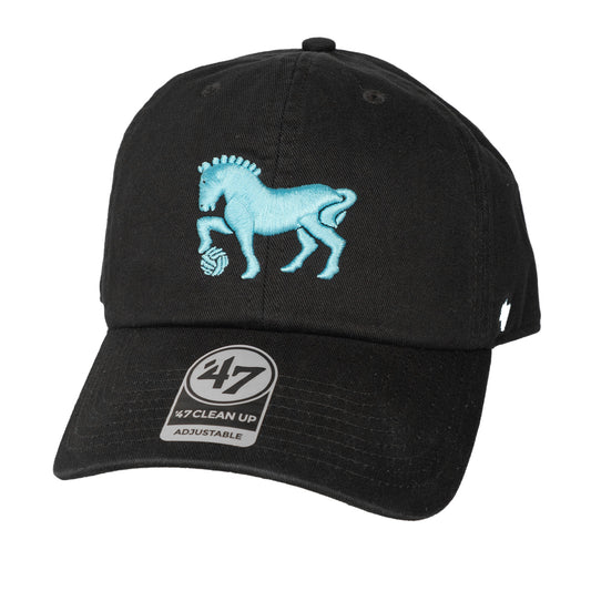 Metallic Blue Suffolk Punch 47 Clean Up Cap Black