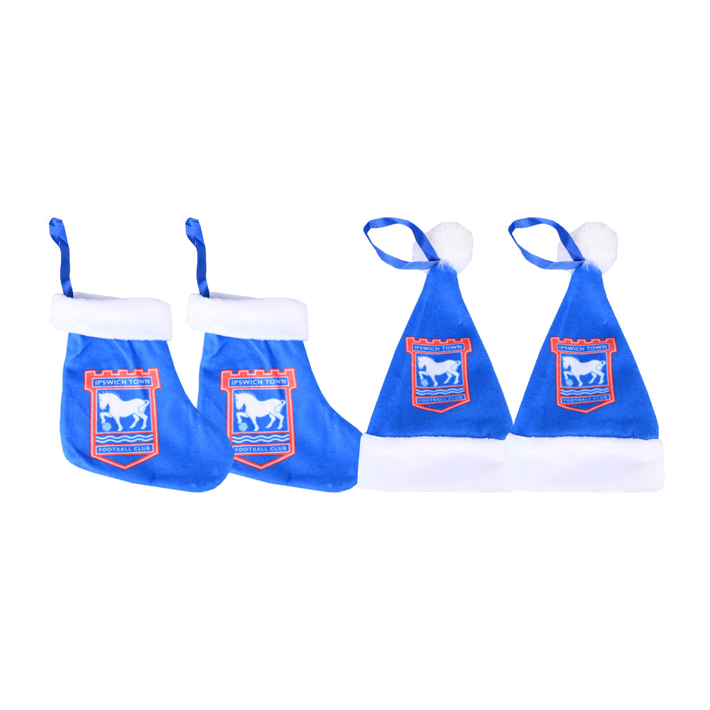 4pk Hat & Stocking Decoration