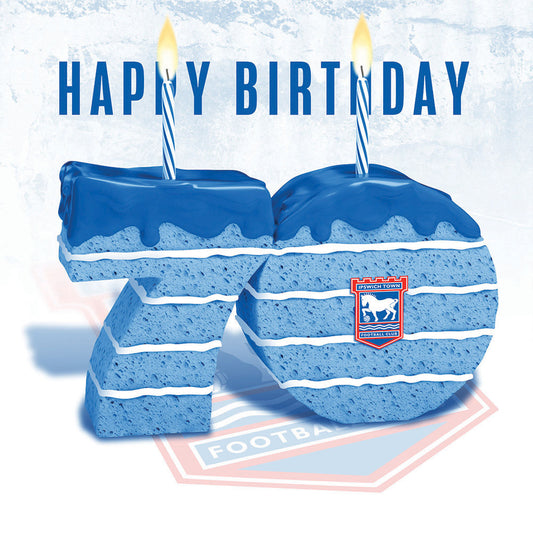 Happy 70th Birthday Cake Card