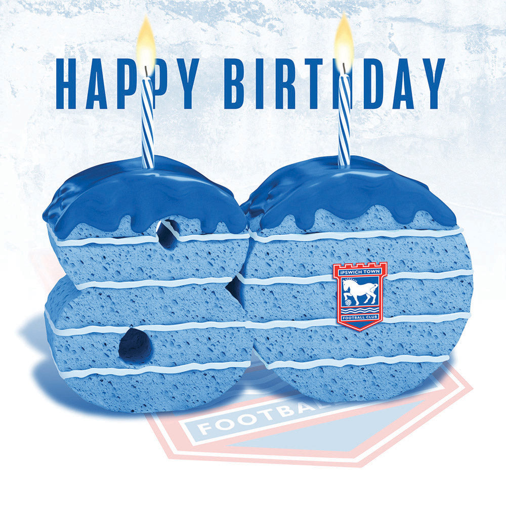 Happy 80th Birthday Cake Card