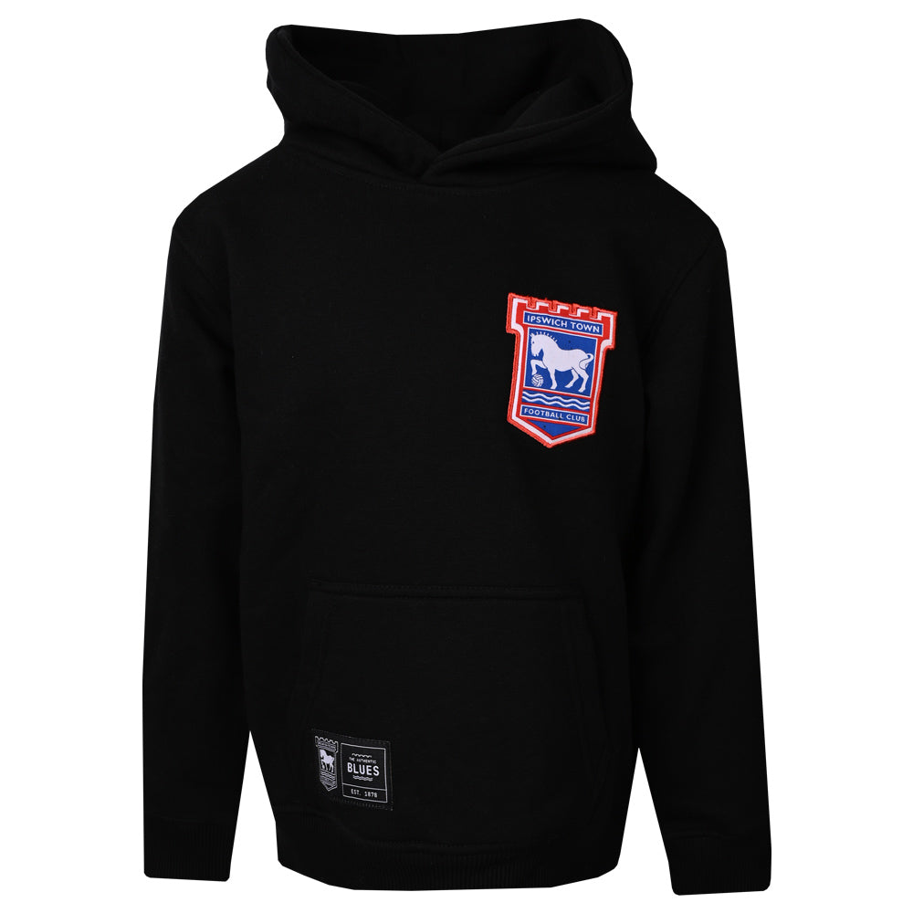 Authentic Blues Crest Print Hoody Junior