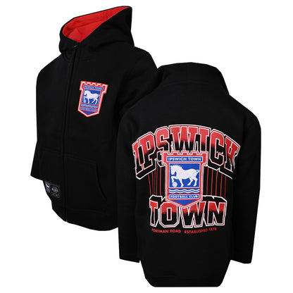 Authentic Blues Crest Print Zip Hoody Junior