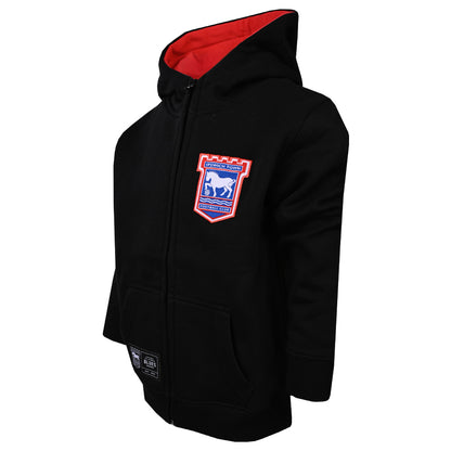 Authentic Blues Crest Print Zip Hoody Junior