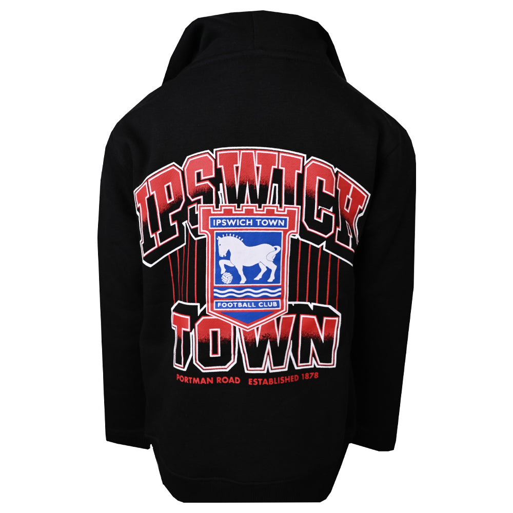 Authentic Blues Crest Print Zip Hoody Junior