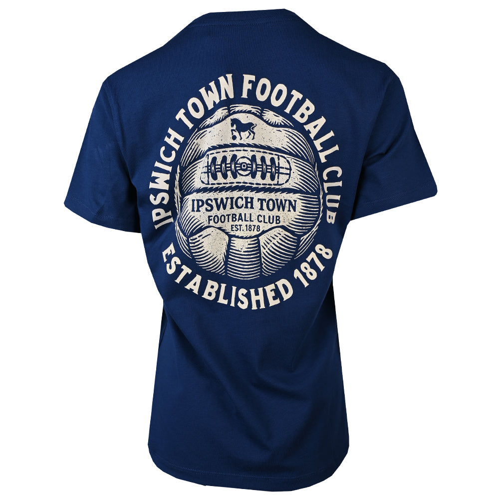 Authentic Blues Football Tee Ladies