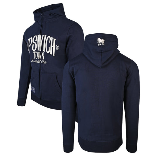Authentic Blues ITFC Navy Zip Hoody Junior