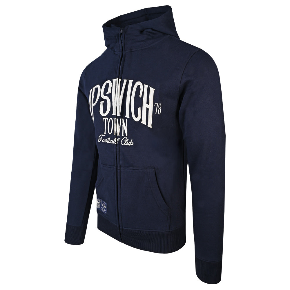 Authentic Blues ITFC Navy Zip Hoody Junior