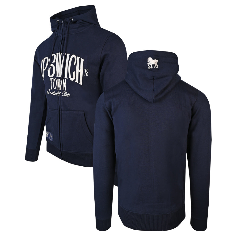 Authentic Blues ITFC Navy Zip Hoody Adult
