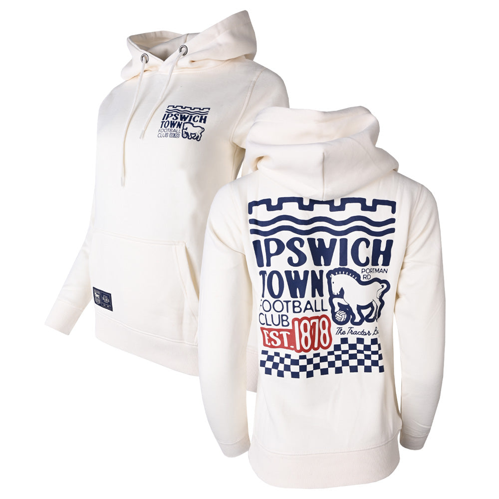 Authentic Blues Mixed Print Hoody Ladies