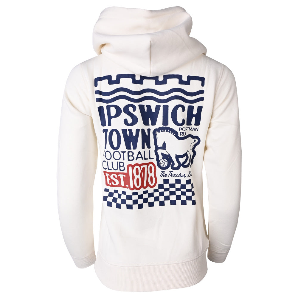 Authentic Blues Mixed Print Hoody Ladies