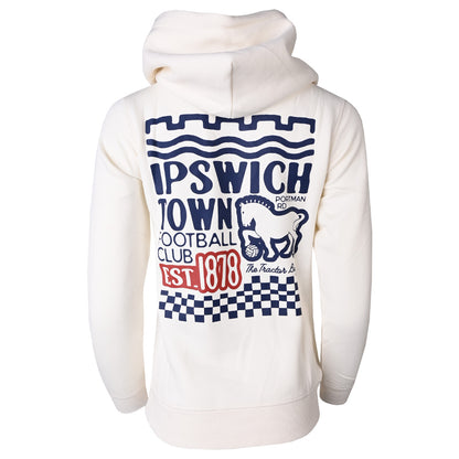 Authentic Blues Mixed Print Hoody Ladies
