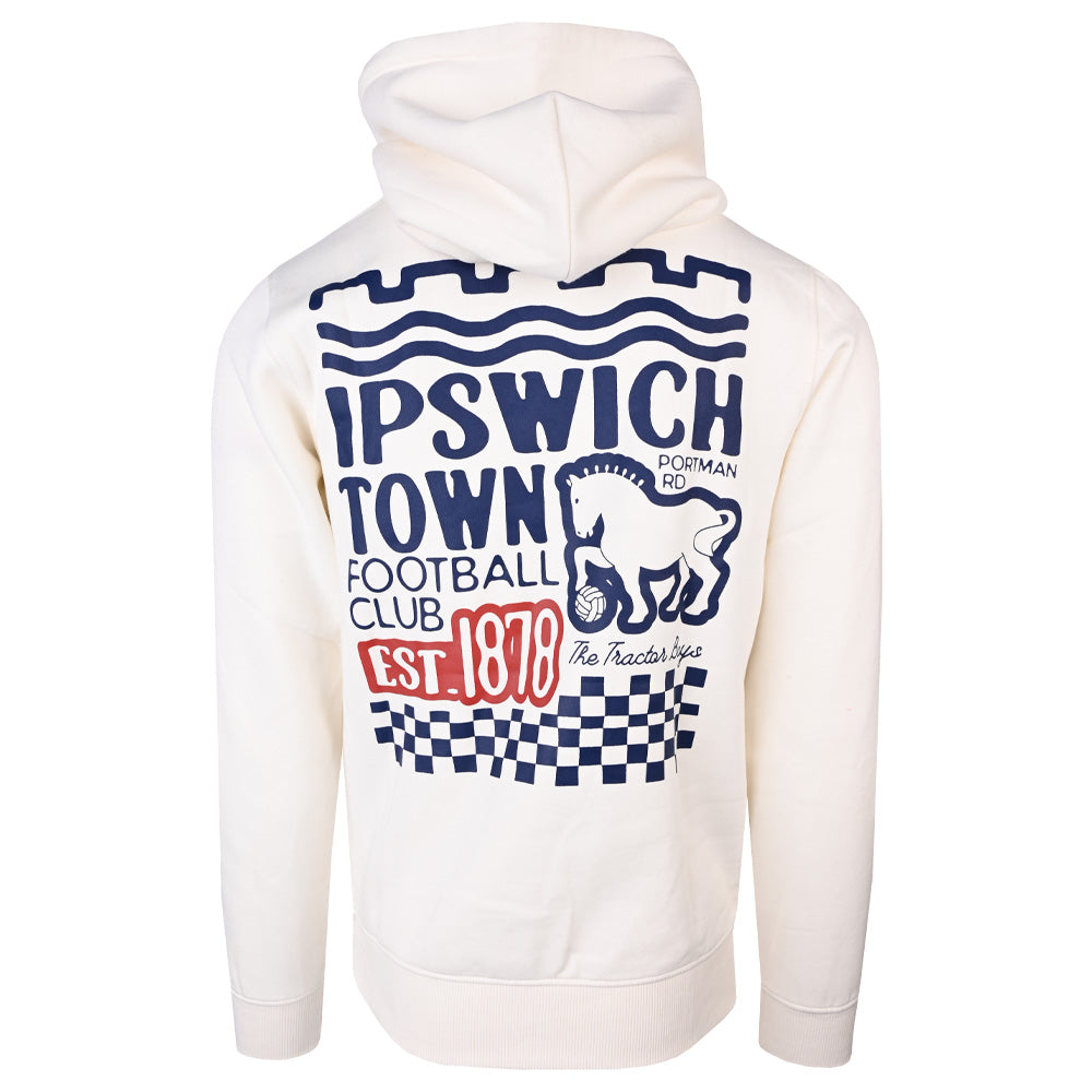 Authentic Blues Mixed Print Hoody Adult
