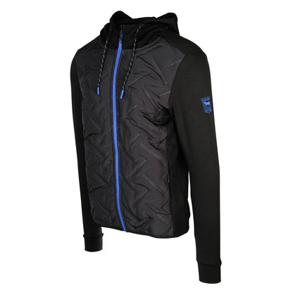 Active Hybrid Hooded Mid Layer Black