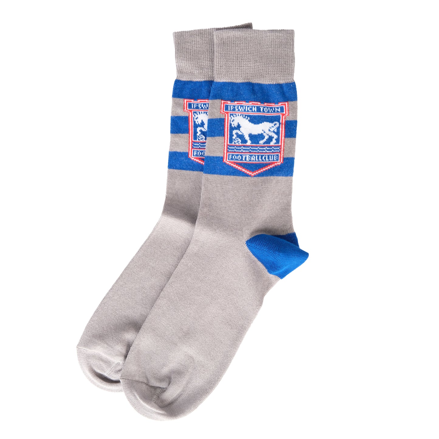 Adult Grey/Royal Crest Socks