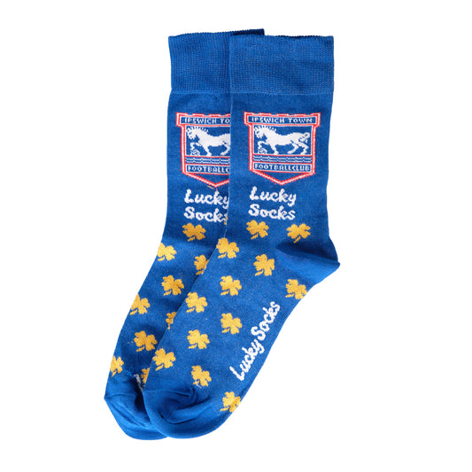 Adult Royal/Gold Lucky Socks