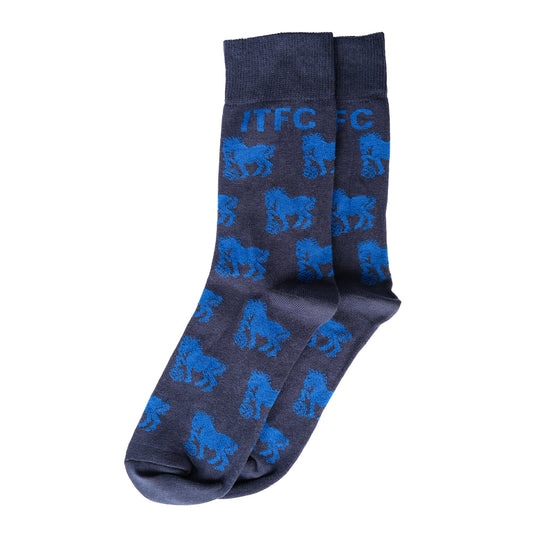 Adult Navy Suffolk Punch Socks