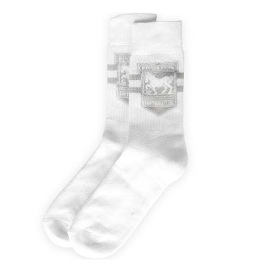 Adult White Sports Socks