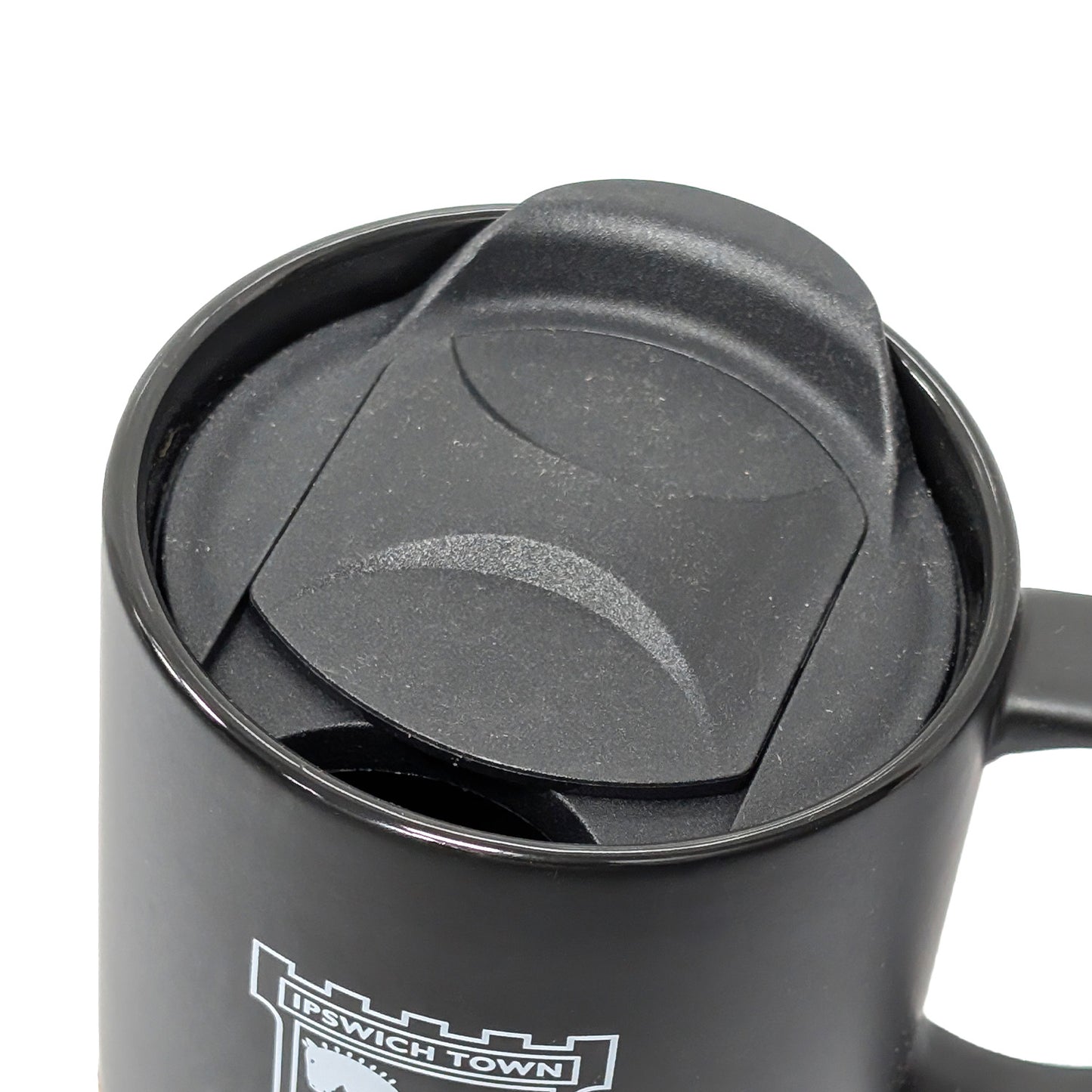 400ml Black Ceramic Travel Mug