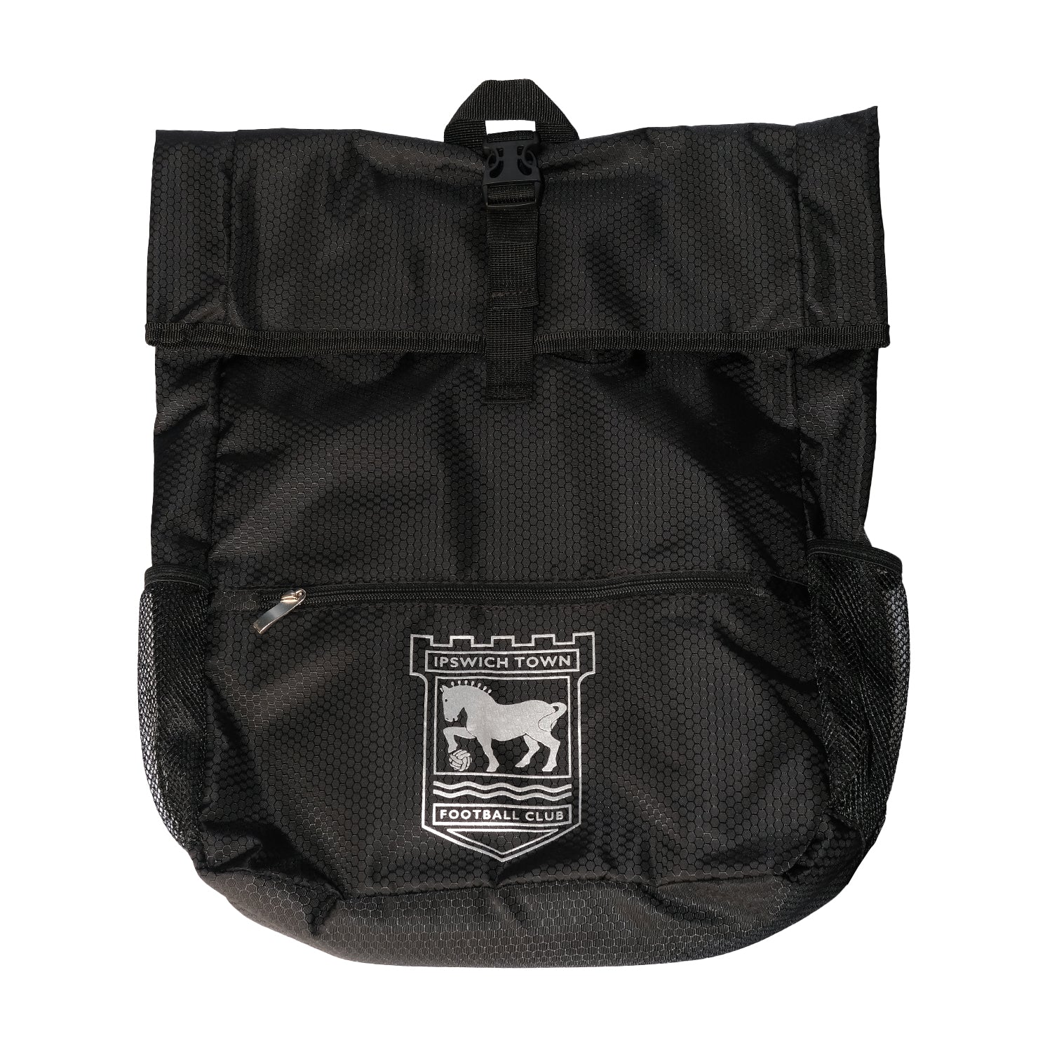 Black Honeycomb Roll Top Backpack – Ipswich Town FC Official Store