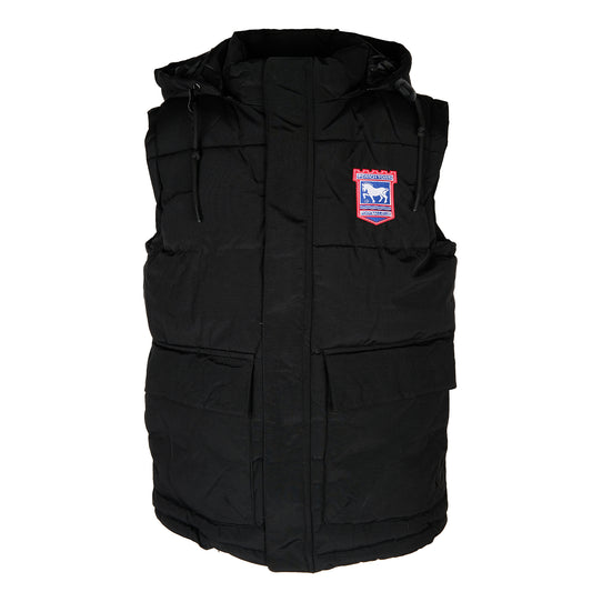 Black Hooded Gilet