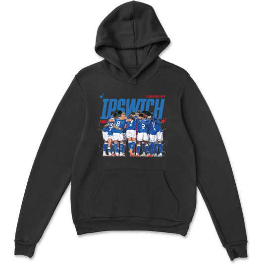 Town Huddle Black Hoody Junior