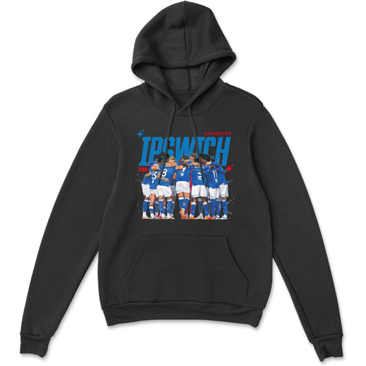 Town Huddle Black Hoody Adult