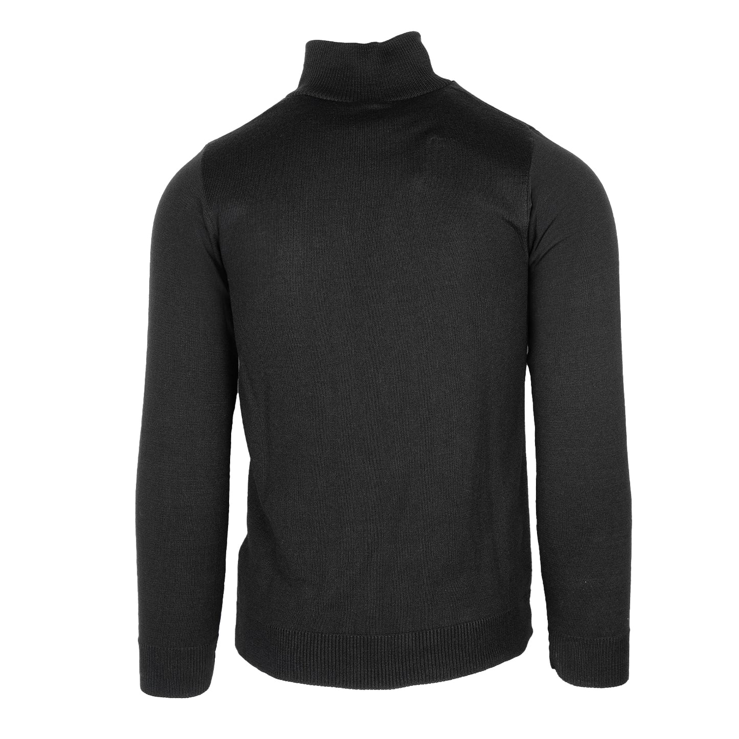 Black Metal Crest 1/4 Zip Sweater