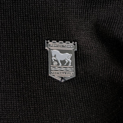 Black Metal Crest Sweater