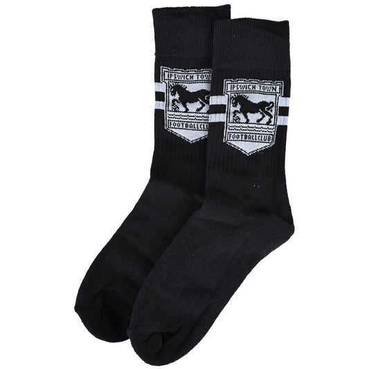 Adult Black Sports Socks