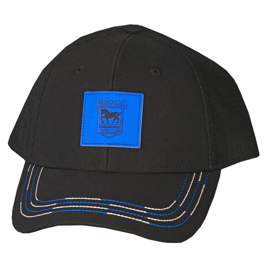 Black Stitch Peak Cap Adult