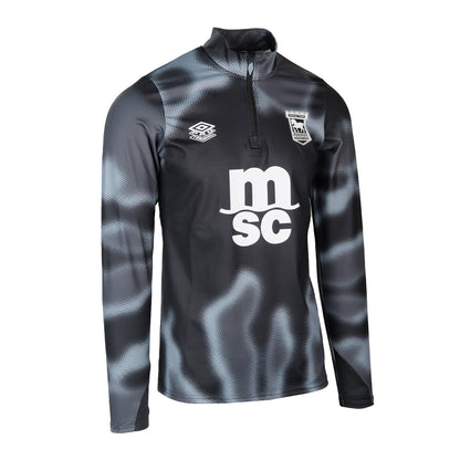 Umbro 2024/25 Black Warm Up 1/4 Zip Top Adult