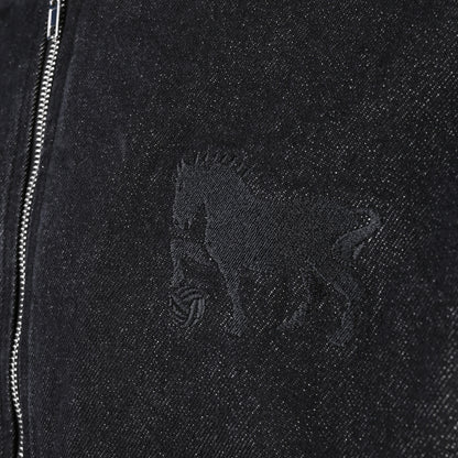 Blackout Denim Hoody