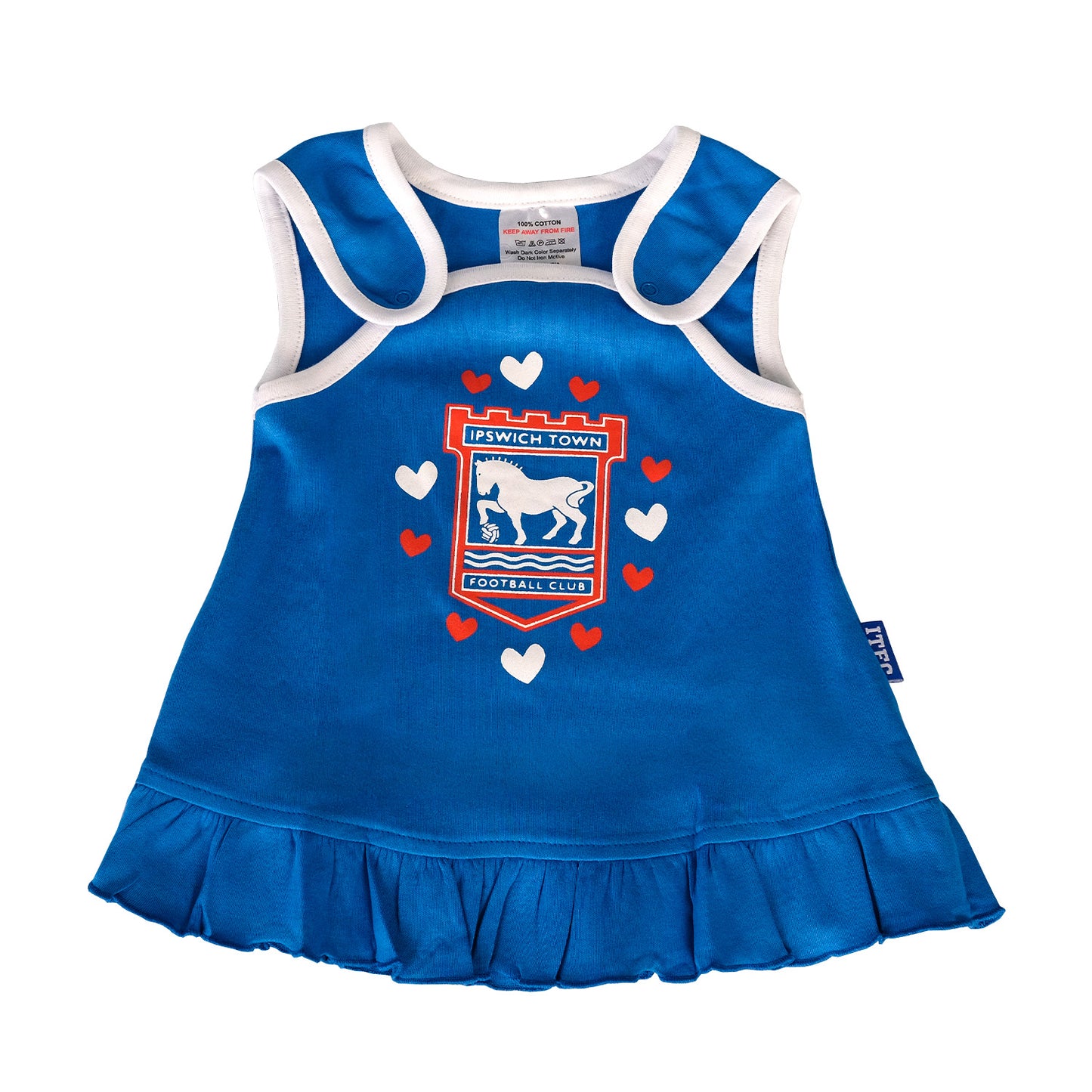 Blue Pinney Dress & T-shirt Set Blue