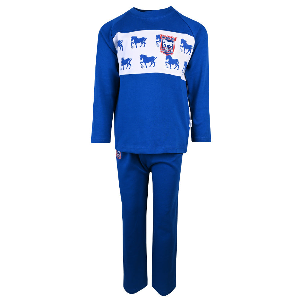 Blue Suffolk Punch PJ Set Junior