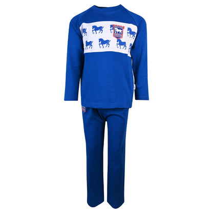 Blue Suffolk Punch PJ Set Junior
