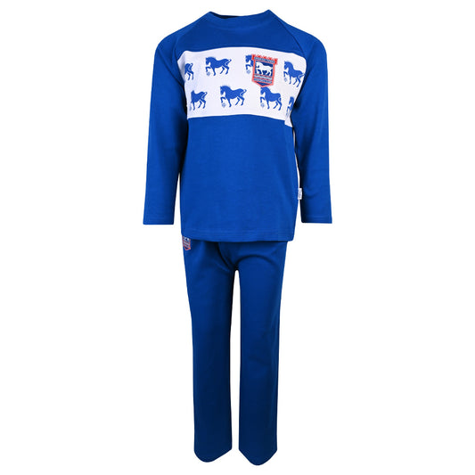 Blue Suffolk Punch PJ Set Junior