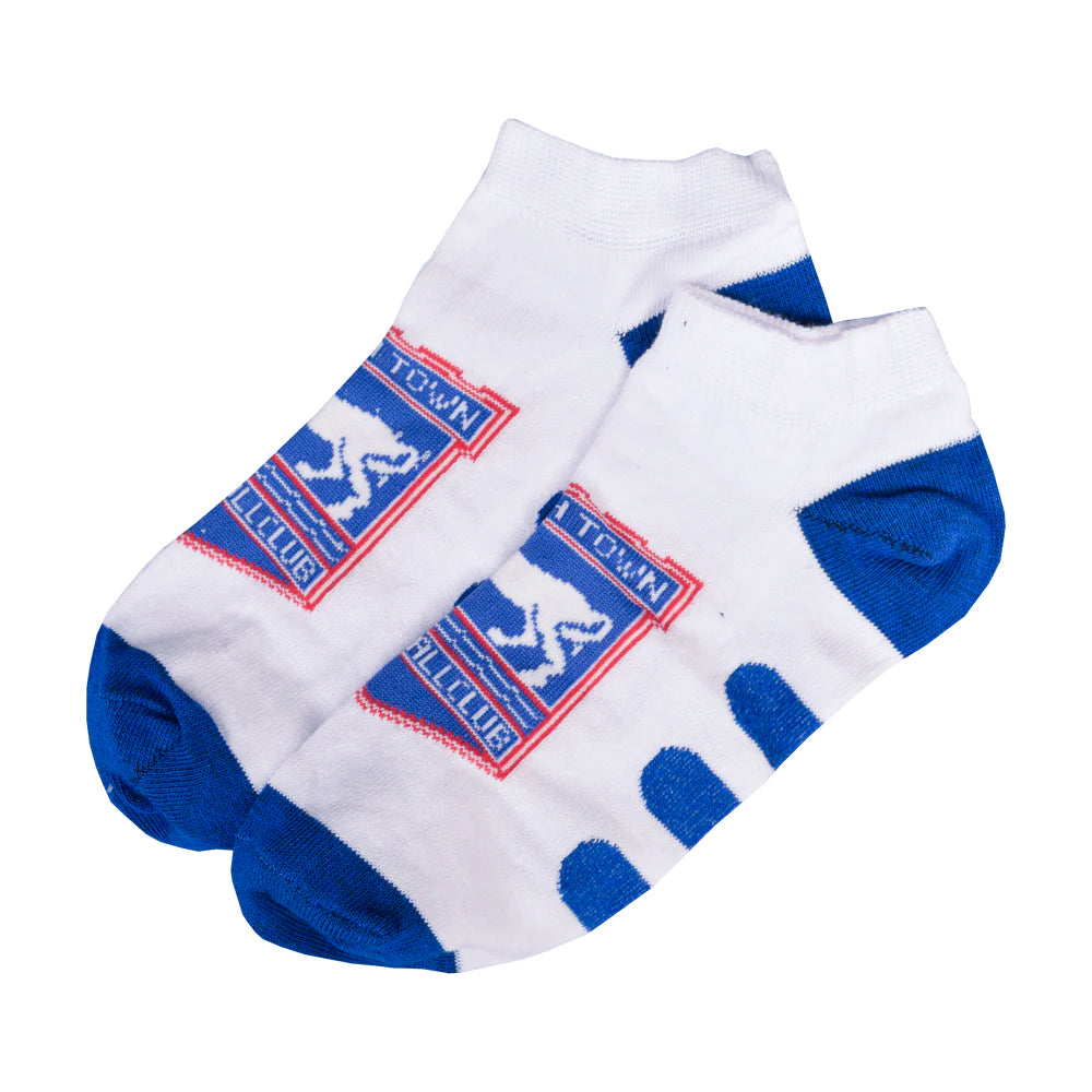Adult Blue Toe Trainer Socks