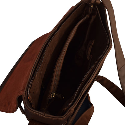 Hunter Leather Messenger Bag