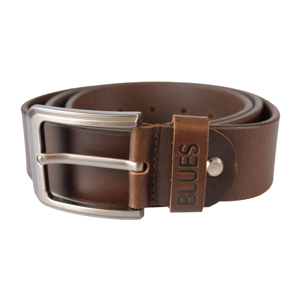 Blues Brown Leather Belt