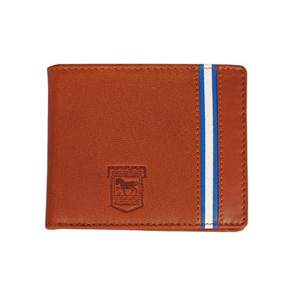 Brown Leather Crest Wallet