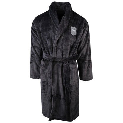 Charcoal Pattern Fleece Robe