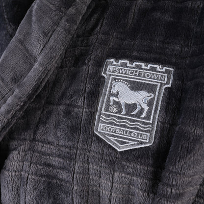 Charcoal Pattern Fleece Robe