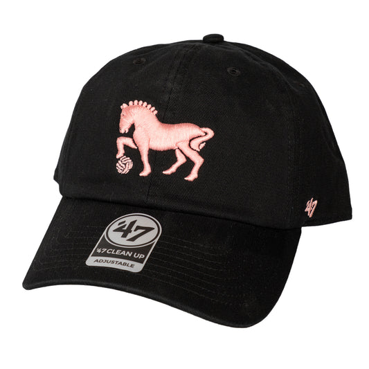 Metallic Pink Suffolk Punch 47 Clean Up Cap Black